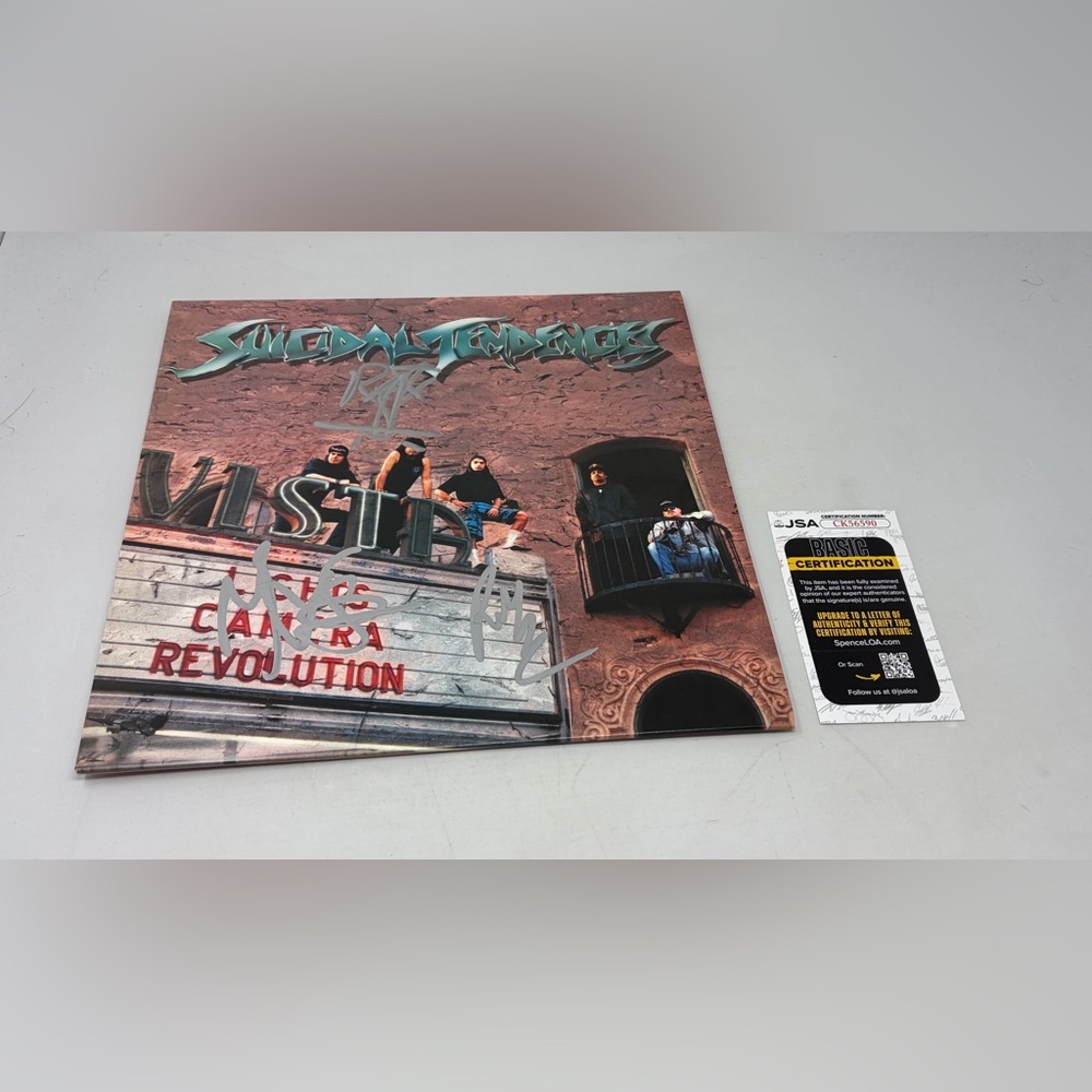 Suicidal Tendencies signed Lights Camera Revolution Album‎ JSA COA